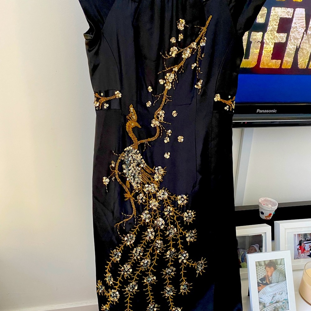 Nanette Lepore Embroidered Silk Evening Dress